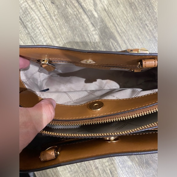 MICHAEL KORS Edith Small Logo Satchel C/W Cross Body Shoulder Strap - Picture 11 of 12